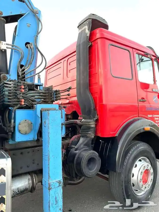 مرسيدس ال بي موديل 1988 طراز 1935 مجهز بونش BOOM TRUCK 27