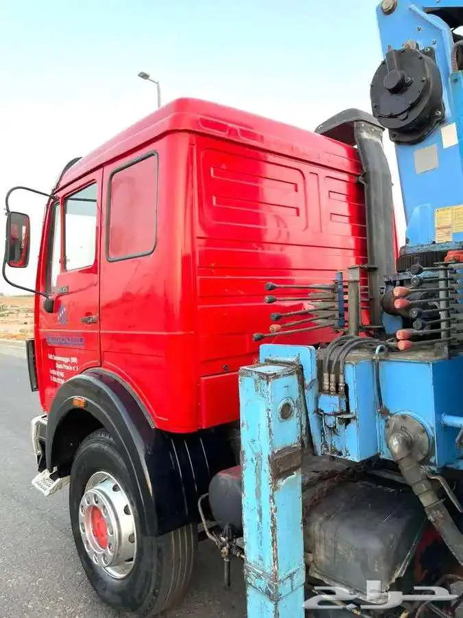 مرسيدس ال بي موديل 1988 طراز 1935 مجهز بونش BOOM TRUCK 17