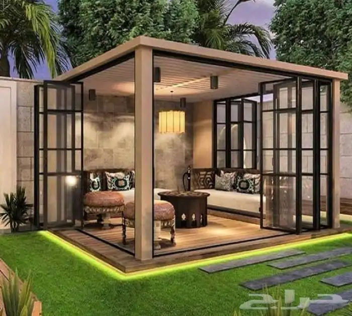 مجالس خارجيه زجاجيه 1