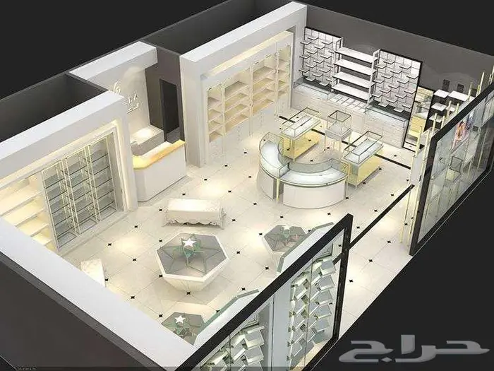 تصميم محلات تجارية تصميم داخلي وخارجي 3