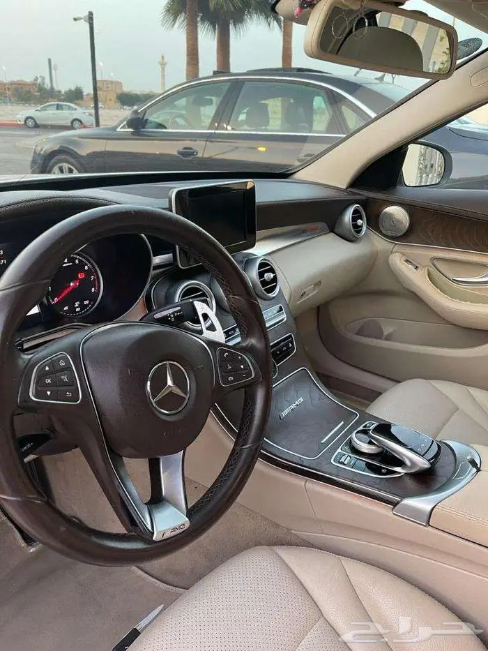 مرسيدس C200 2015 نظافة عالية بلاك اديشن كت AMG 12