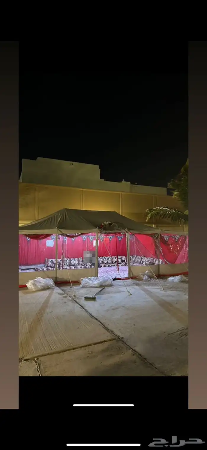 خيمة 8 متر مع عزل عن الماء والشمس 0