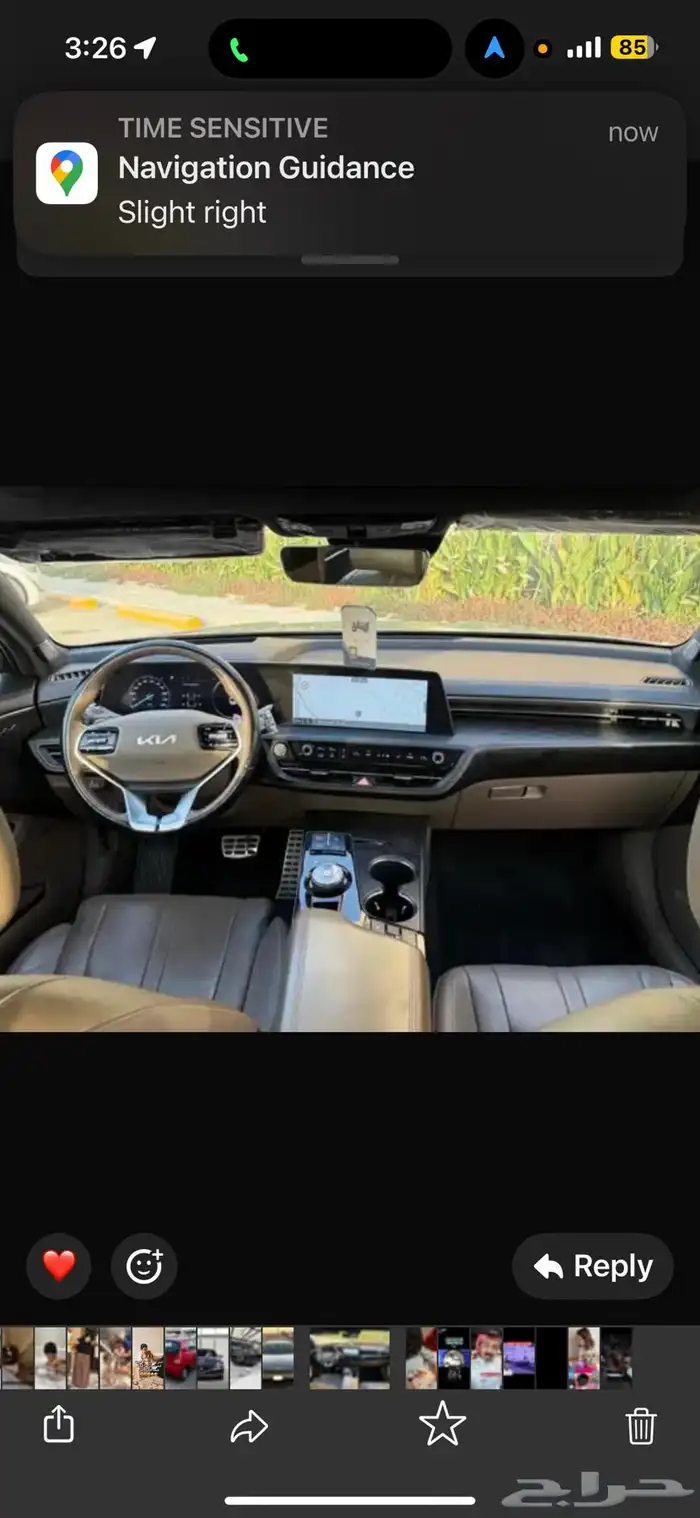 كيا K8 2022 فل الفل سعودي لون تيتانيوم V6 11