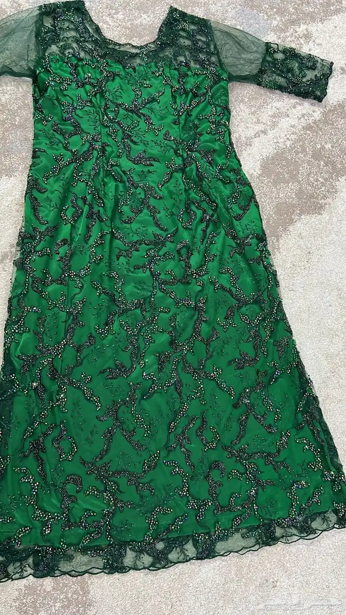 فستان اخضر سهره 0