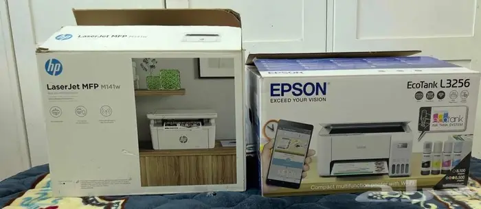 طابعة ايبسون وطابعة hp 2