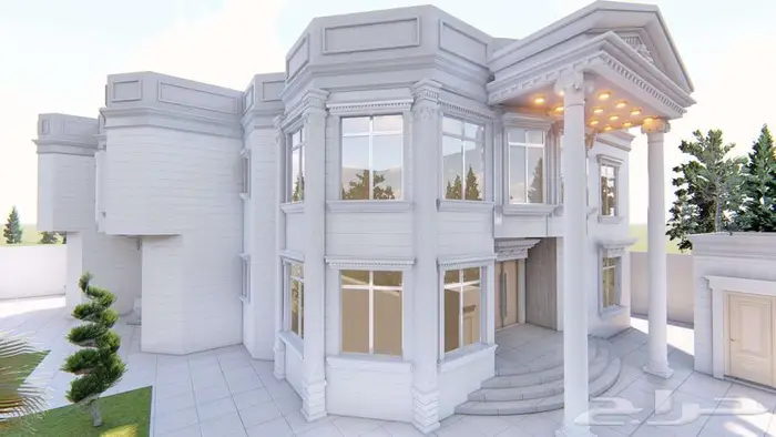 تصميم خارجي وداخلي 3d ثري دي 9