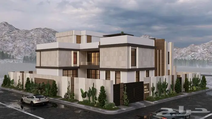 تصميم واجهة خارجية وديكورات خارجية وداخلية 0