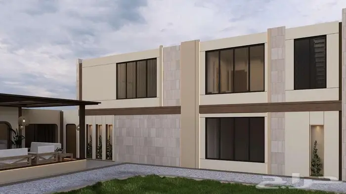 تصميم واجهة خارجية وديكورات خارجية وداخلية 3