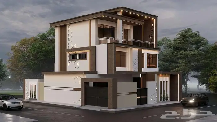 تصميم ديكور خارجي 3D تصميم واجهة VIP فاخرة بأسعار مناسبة 0