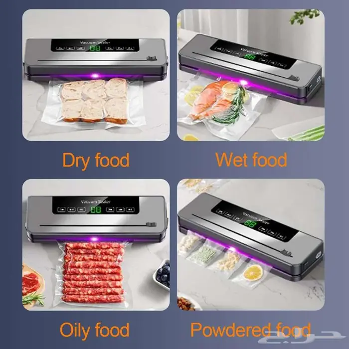 الة اغلاق وتفريغ الهواء لحفظ الطعام الطازج  بلمسة واحدة 1