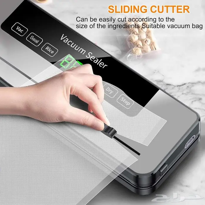 الة اغلاق وتفريغ الهواء لحفظ الطعام الطازج  بلمسة واحدة 6