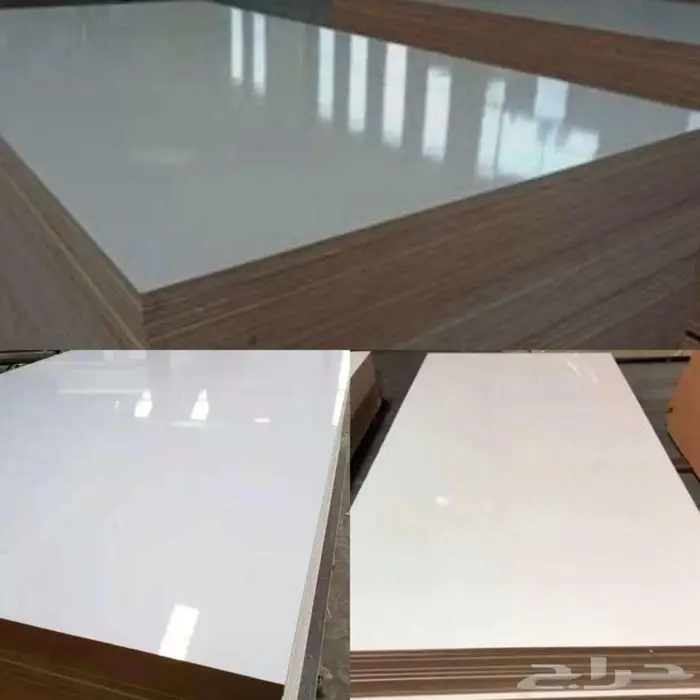 MDF ميلامين ابيض لامع صيني 0