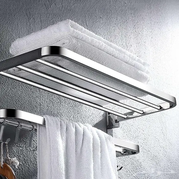 رف مناشف حمام تصميم أنيق 2