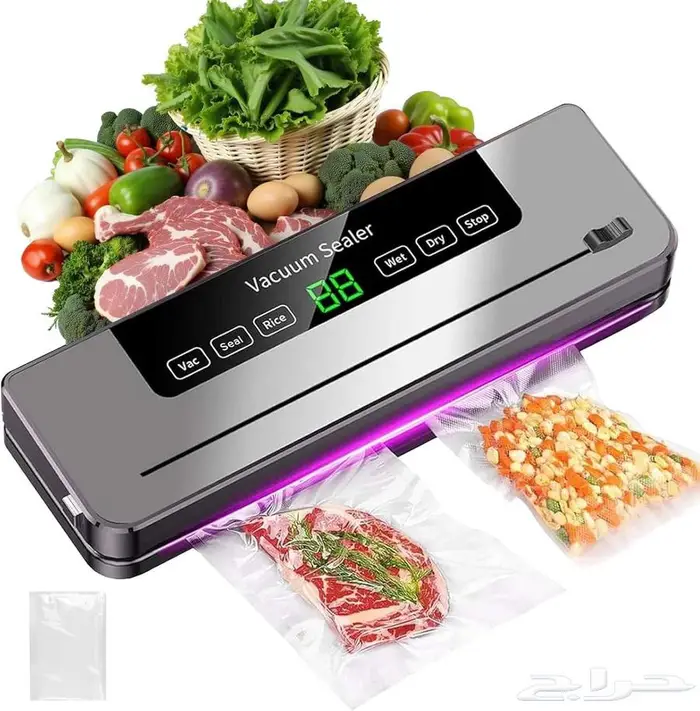 الة اغلاق وتفريغ الهواء لحفظ الطعام الطازج  بلمسة واحدة 2
