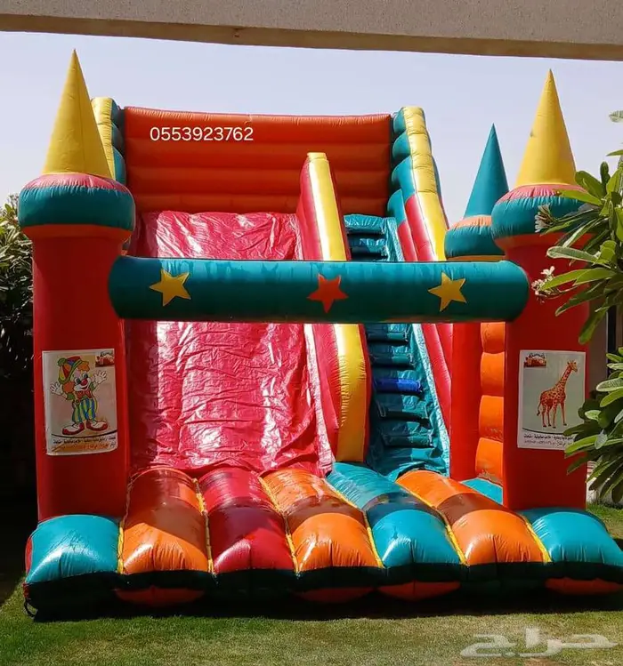 ايجار نطيطات زحليقه مائيه ملعب صابوني 7