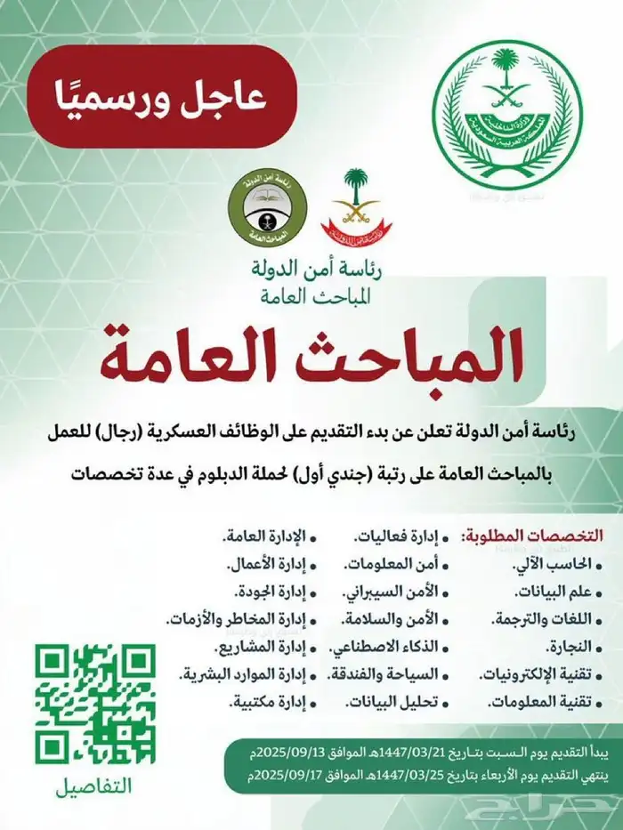 وظائف عسكرية رجال 0