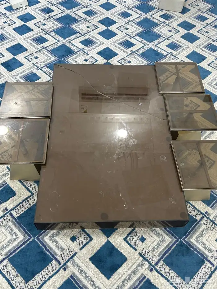 طاولة قزاز مع 6 خدمات 0