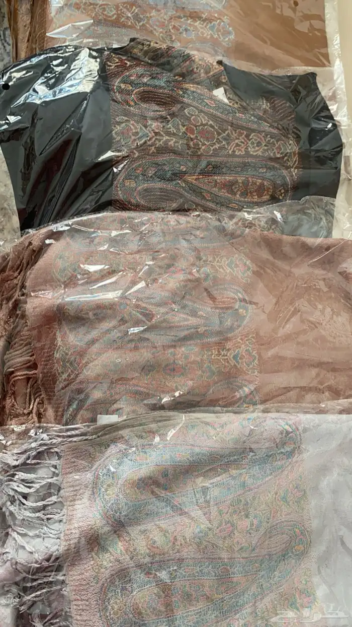 شالات كشميري  وادلال لون فضي  واباريق ستيل شبه جديده 2