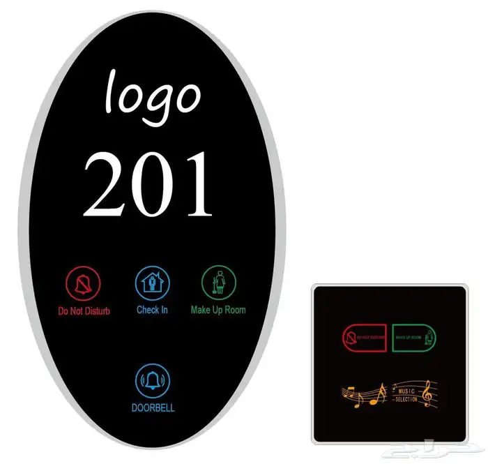 لوحات غرف فندقيه لوحات غرف ذكيه Door plate 4
