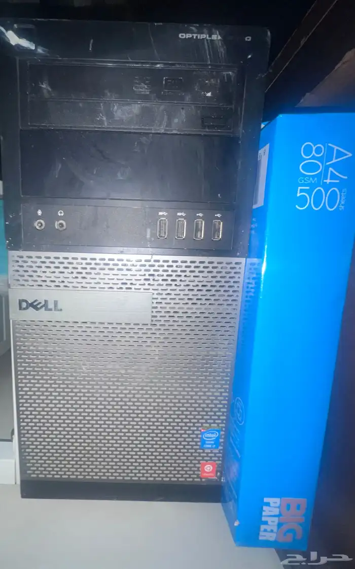 طابعة HP OFFICE JET PRO و كمبيوتر ديسكتوب HP i7 1