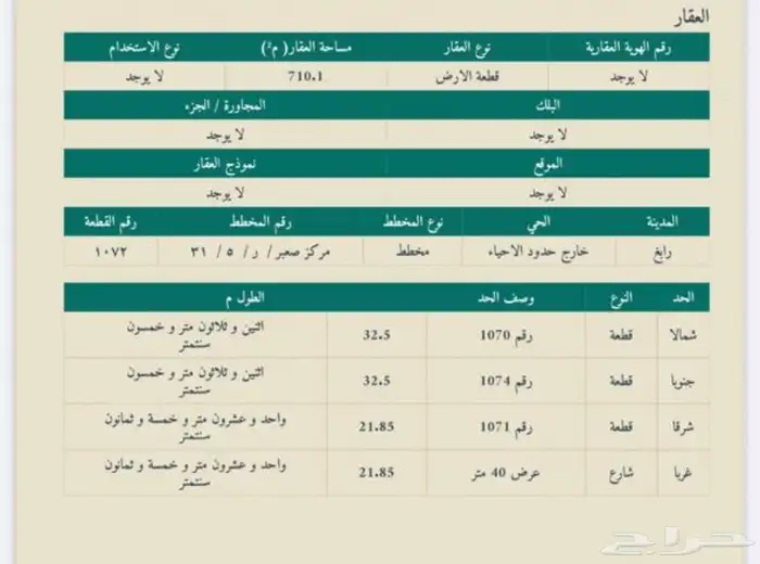 للبيع قطعتين تجارية بمخطط صعبر 1