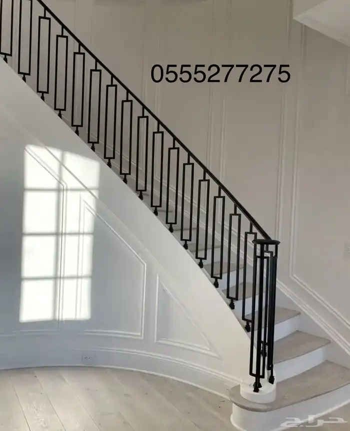 ورشة استنلس استيل دربزان درج حواجز شبابيك 83