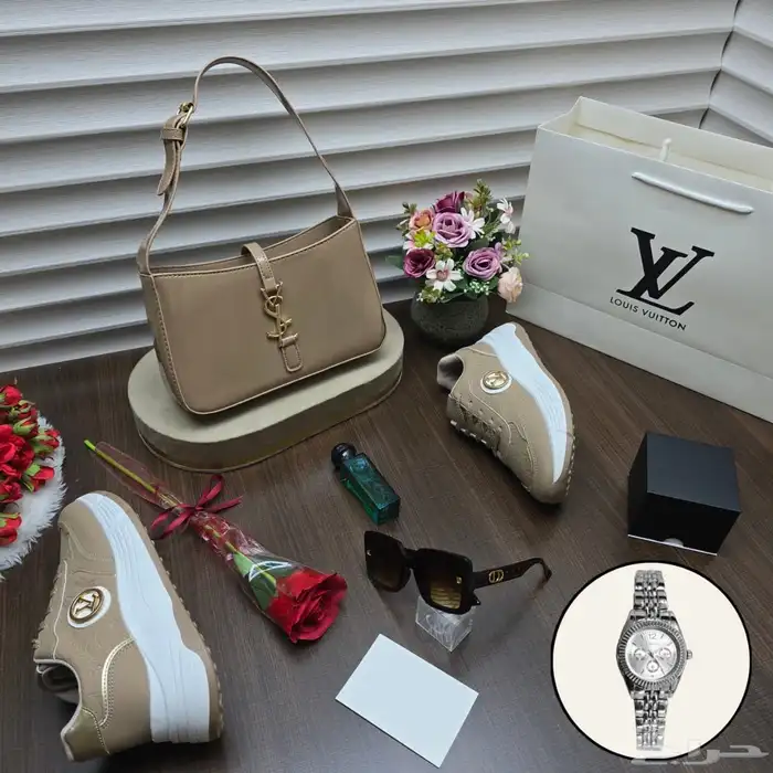 طقم شنطة أفسان لوران مع شوز 5