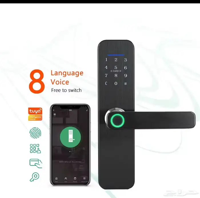 اقفال ذكية داخلية وخارجية للابواب الخشب والحديد SMART LOCK 3