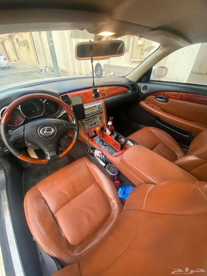 لكزس Sc430 كوبية كشف 2005 لون ابيض داخلية جملي نظيفه 20