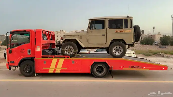 سطحه حي الروضه والخليج لنقل السيارات المصدومة والمعطلة 0