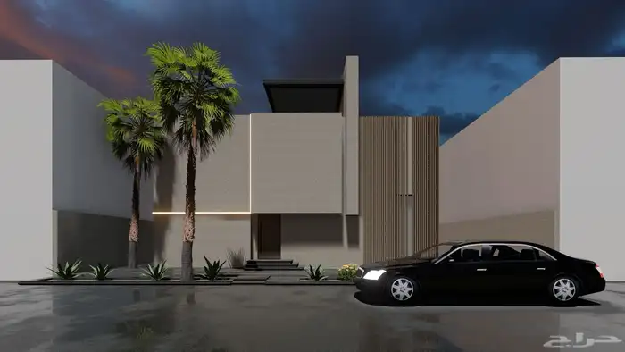 تصميم واجهة معمارية 3d 8
