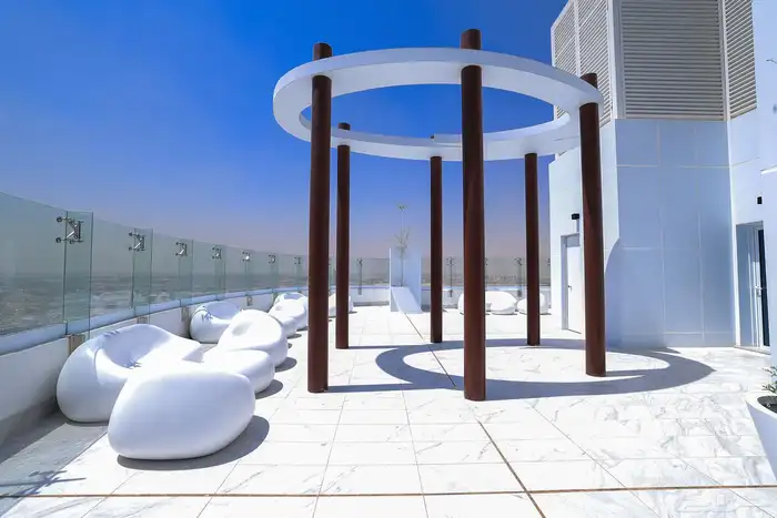 شقة في برج حي الرحمانيه - للإيجار سنوي 14