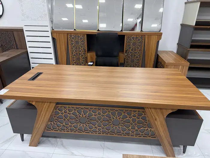 جديد مودرن مكتب طقم فخم مع دولاب سكرتاريه طاولة شاي متوفر 0