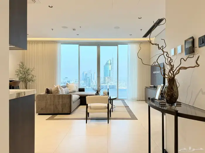 شقة في برج حي الرحمانيه - للإيجار سنوي 6