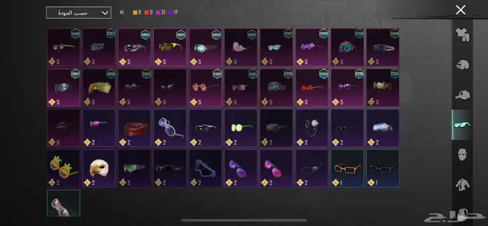 حساب ببجي 17