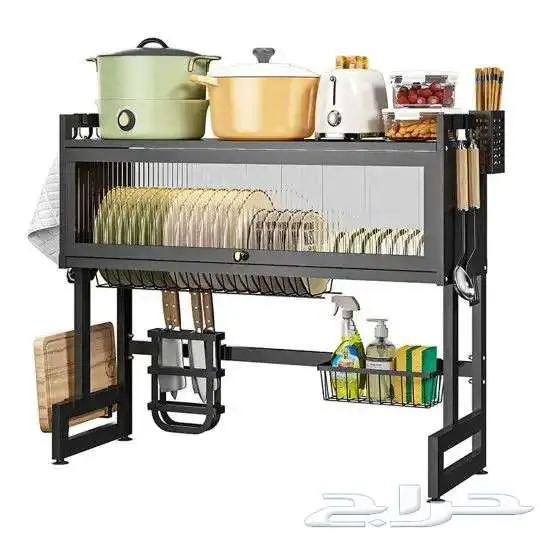 رف تجفيف الصحون فوق المغسلة 85 سم 0