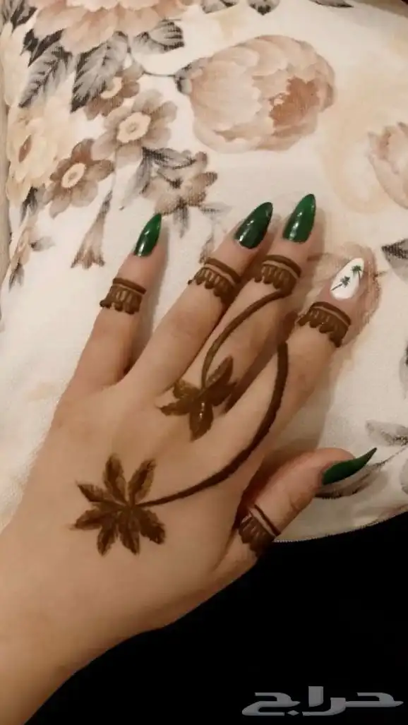 حناء بأيد  سعودية.. نقشك فخر في اليوم الوطني 6