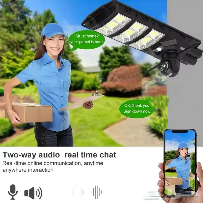 كاميرات 4K بالطاقة الشمسية وشريحة 4G كشاف LED 4
