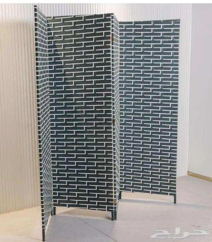 بارتشن قابل للطي حديث عدة الوان حاجز ديكور خشب 1