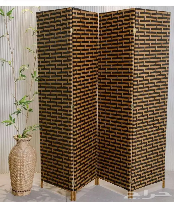 بارتشن قابل للطي حديث عدة الوان حاجز ديكور خشب 23