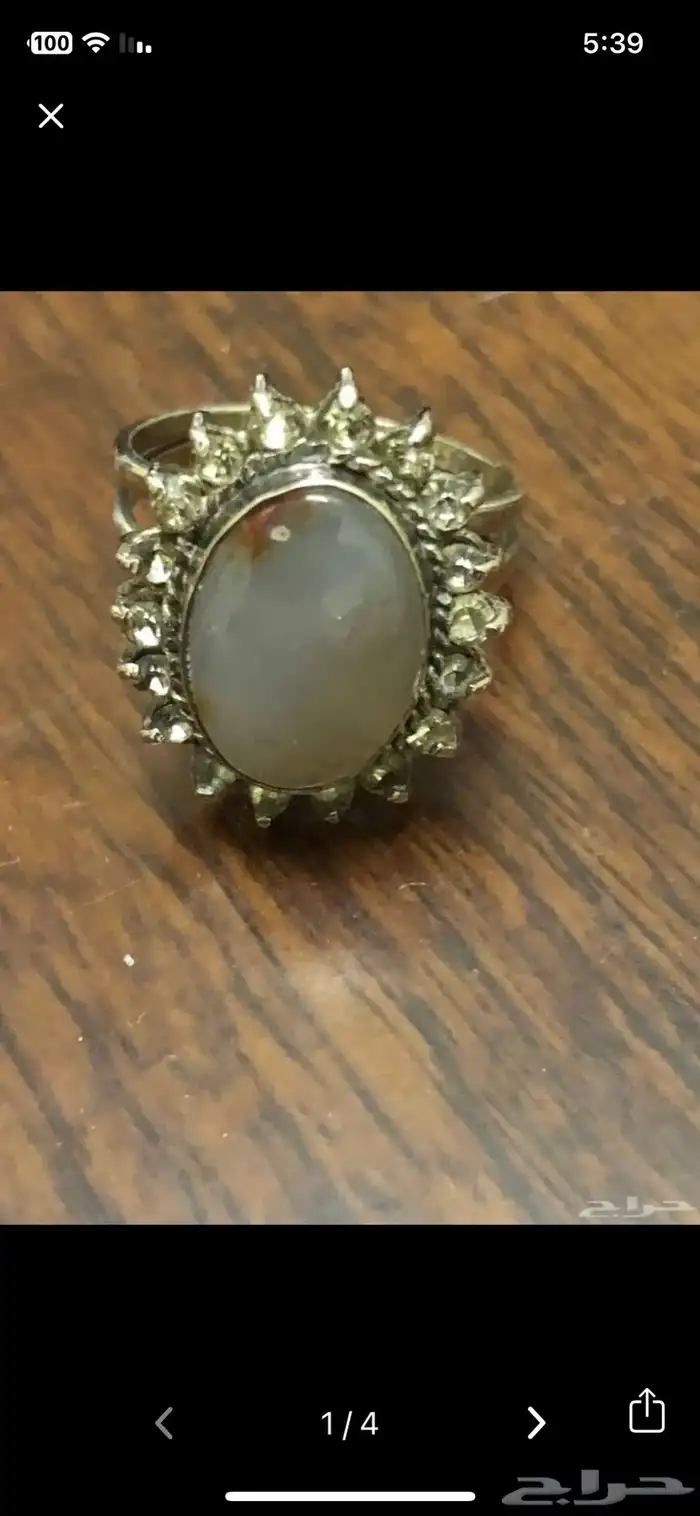 خواتم فضة واحجار كريمة اصلية طبيعية نسائية 3