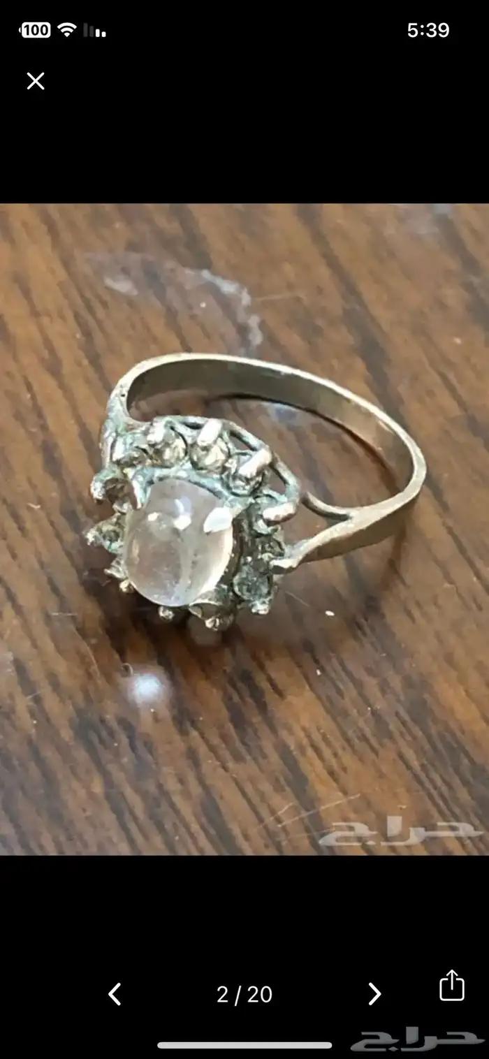 خواتم فضة واحجار كريمة اصلية طبيعية نسائية 6