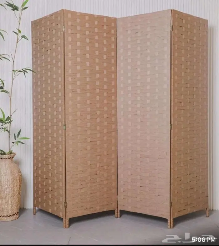 بارتشن قابل للطي حديث عدة الوان حاجز ديكور خشب 14