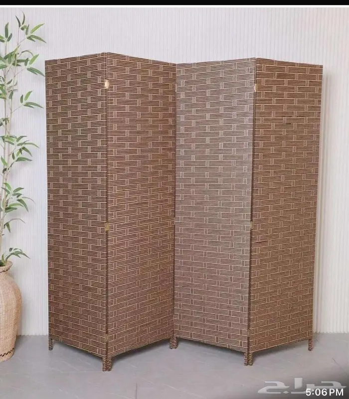 بارتشن قابل للطي حديث عدة الوان حاجز ديكور خشب 15