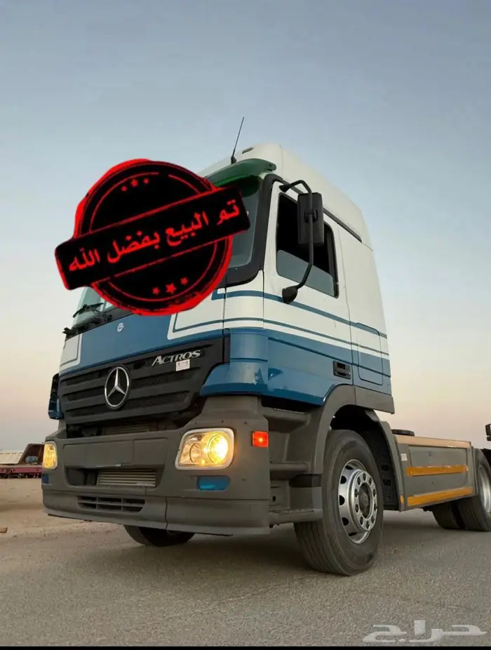 ( تم البيع ) راس تريلا م 2004 حجم 1836 لوحات نقل خاص 0