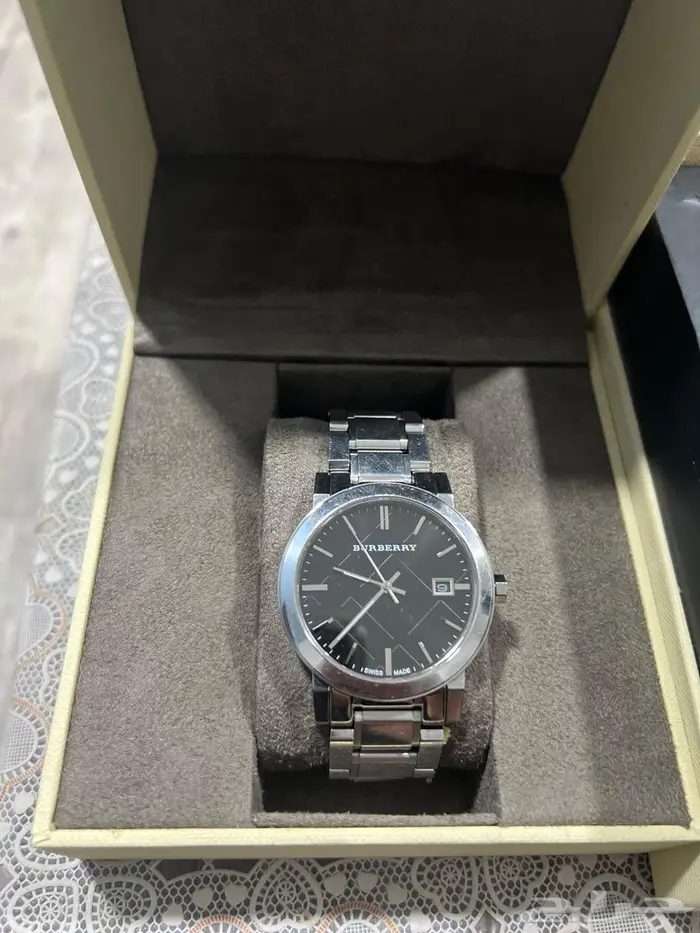 ساعة بيربري رجالي ساعة سويسرية أصلية 2