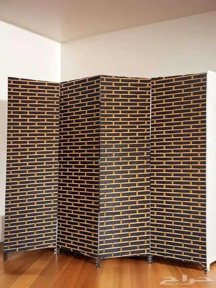 بارتشن قابل للطي حديث عدة الوان حاجز ديكور خشب 5