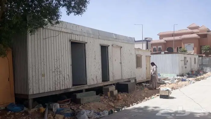 غرف بركسات مستعمله سكن عمال و خزان فايبر قلاس 1