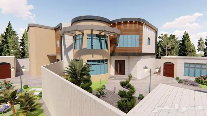 تصميم واجهات خارجي ثري دي 3D 16