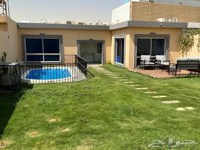 شاليه تاجير يومي مسبح متدرج متاح غدا ومتاح السبت 14